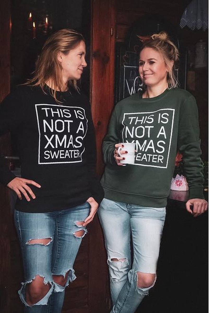 Foute Kersttrui - Christmas Sweater - Not a Xmas sweater - Zwart/black - XXS