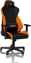 Bobby's Kantoorstoel - Gamingstoel - Bureaustoel - Leunstoel - PC Stoel - Hoogte Verstelbaar - Ergonomische Stoel - Draaibare Stoel - Luxe - Zwart - Oranje