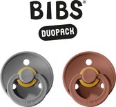 BIBS Fopspeen - Maat 2 (6-18 maanden) DUOPACK - Smoke & Woodchuck - BIBS tutjes - BIBS sucettes