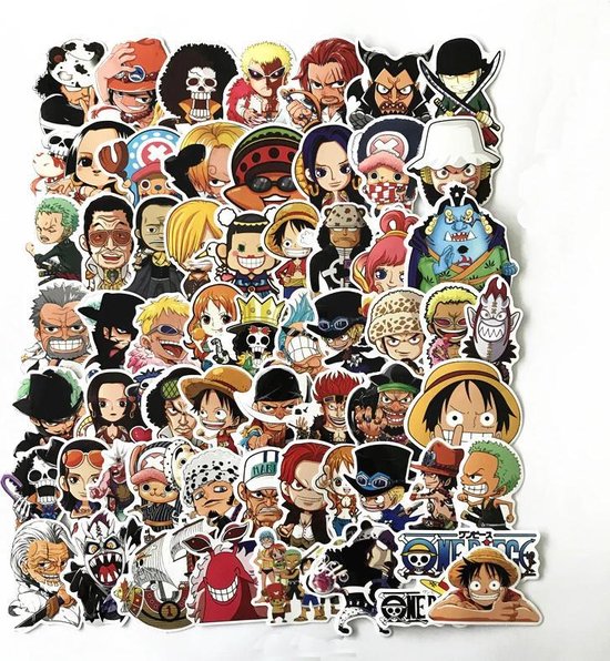 One Piece Stickers 61 Stuks Stickers Volwassenen Stickers Voor Kinderen Laptop Bol Com