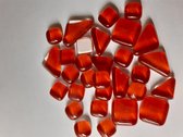 Mozaiek Soft Glass Puzzles 300 gram, Rood mix