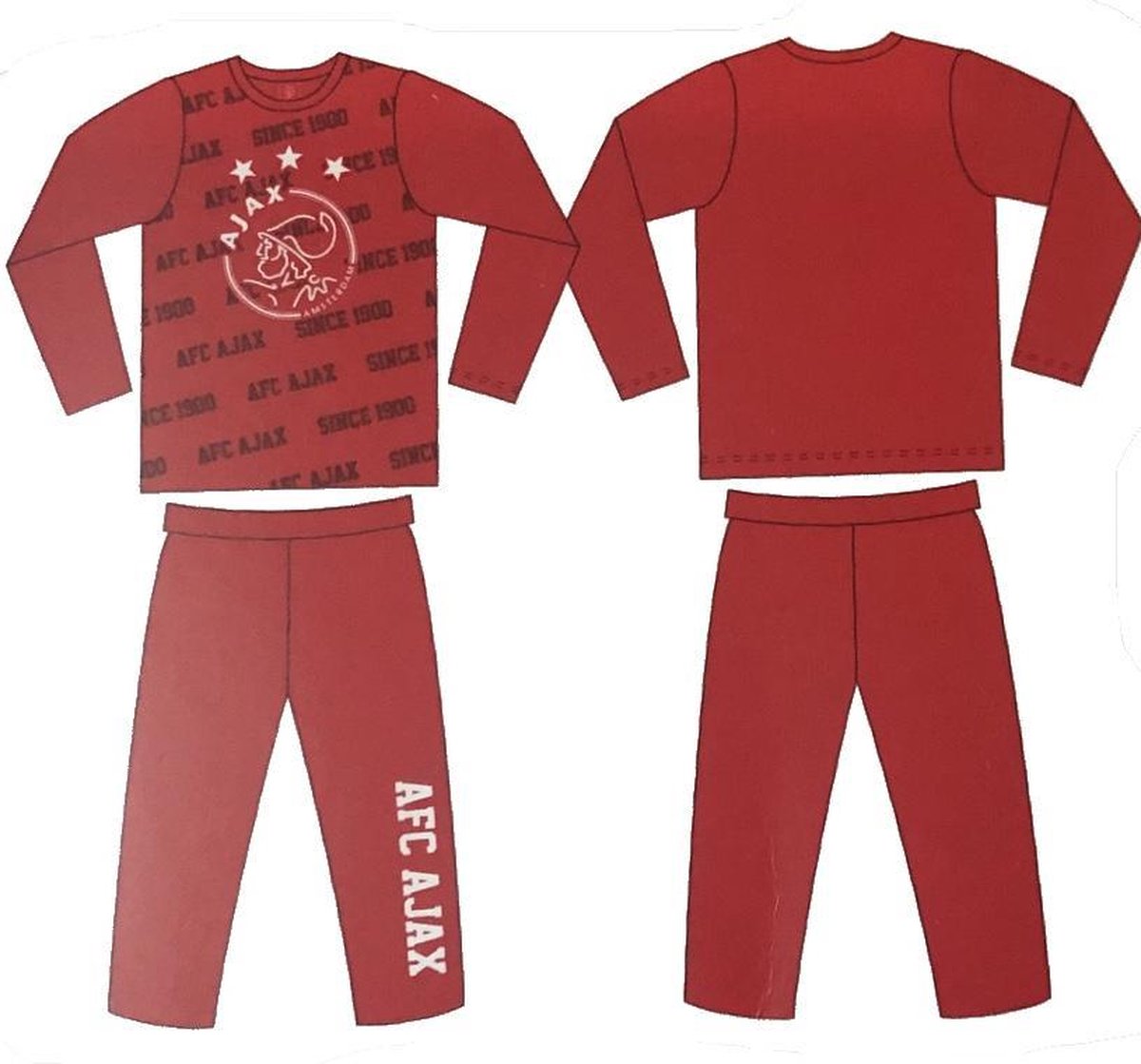 Ajax Pyjama Maat 152/185 | bol.com