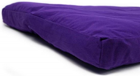 Meditatiemat Zabuton Violet Katoen - 86 x 66 x 6 cm - incl. Binnenhoes van Lotus — afbeelding 5