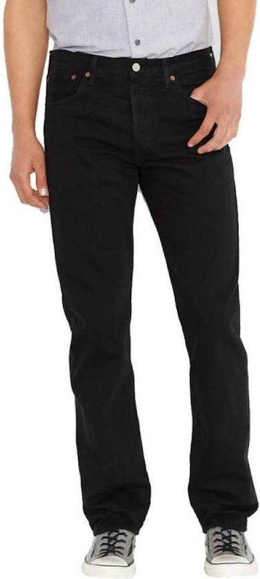 Spijkerbroek heren jeans Levi 501 black | bol.com