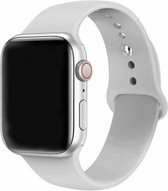 Siliconen polsband Voor Apple Watch Series 1, 2, 3, 4, 5 | 38/40 MM | Armband voor iWatch | Grijs | Maat: S/M