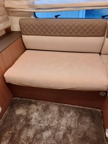 Housse de canapé pour Camper / Mobilhome / Caravane Carré Housse en tissu éponge extensible par pièce Couleur Beige modèle universel