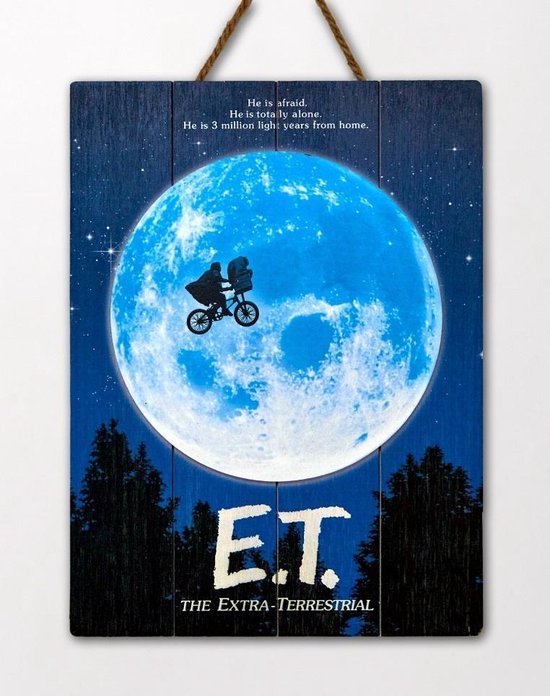 Et - Wooden Poster / Movies And Tv Shows