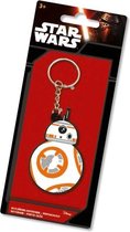 BB-8 vinyl keychain on backercard