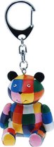 Elmer the Patchwork Elephant: Elmer's Multicolor Teddy Bear Keychain