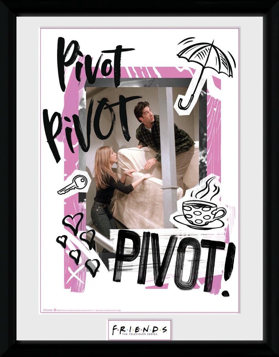Afbeelding van product GB Eye FRIENDS Pivot Framed collector print met kader 30 x 40cm