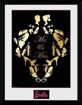 Barbie: Mr and Mrs 30 x 40 cm Framed Print