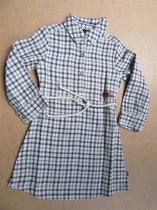 rumbl jurk , karo , creme/grijst  2jaar  92