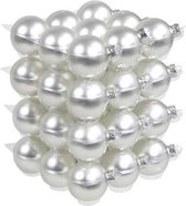 36 glasballen/cap zilver mat 57mm | Kerst | Kerstballen