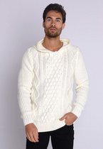 YCLO Knit Hoodie Stigo Off White