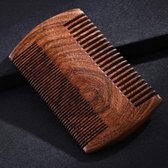 Glanzend houten baardkam | voor echte mannen met echte baarden | baard verzorging | haarverzorging | baard | kam | van hout