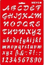 Teken en/of tamponeer sjabloon alfabet
