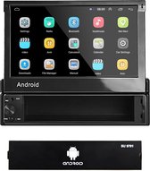 1Din Autoradio | Android 8.1 | Navigatiesysteem | 7' HD klapscherm | USB, Aux, Bluetooth, WIFI | Achteruitrijcamera