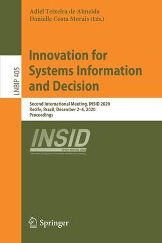 Innovation for Systems Information and Decision - cover