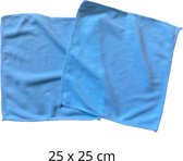Microvezeldoekjes - Microvezeldoek - schoonmaak - 2 stuks - Blauw