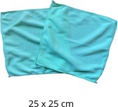 Microvezeldoekjes - Microvezeldoek - schoonmaak - 2 stuks - Groen