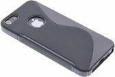Zwart S-line TPU siliconen hoesje iPhone 5 / 5s / SE