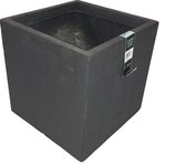 Pot kubus b30h30.5cm granite