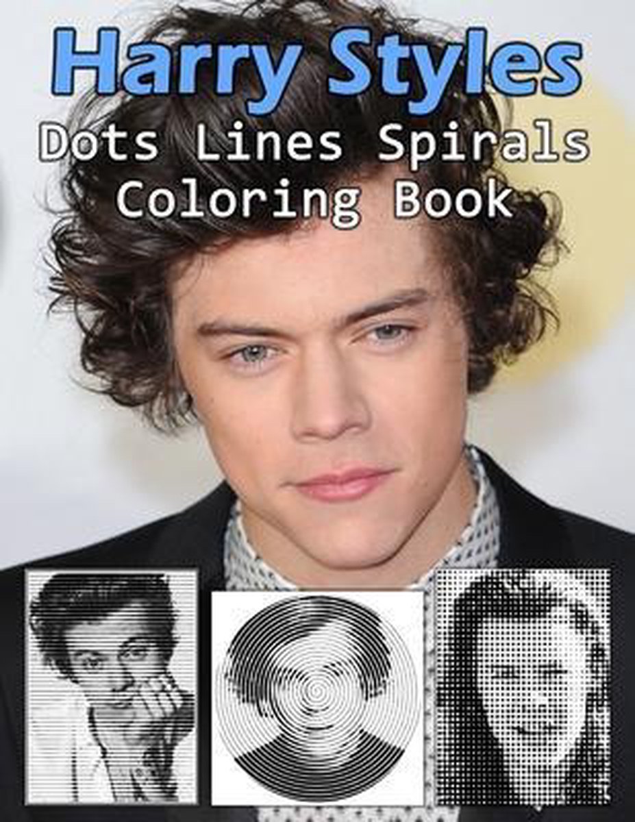Spiral Coloring Book Harry Styles - Harry Styles Dots Spirals Square