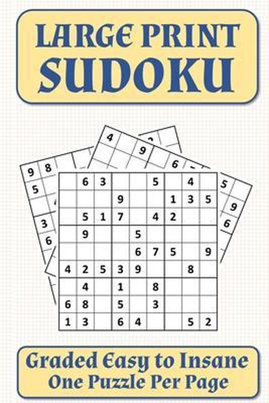 Large Print Sudoku Dave Everett 9798566420387 Boeken Bol