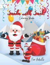 Santa with Sack Coloring Book For Adults