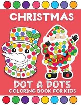 Christmas dot a dots coloring book for kids