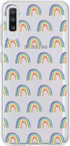 Design Backcover Samsung Galaxy A70 hoesje - Rainbow