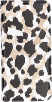 Design Softcase Booktype Samsung Galaxy A70 hoesje - Panter Zwart