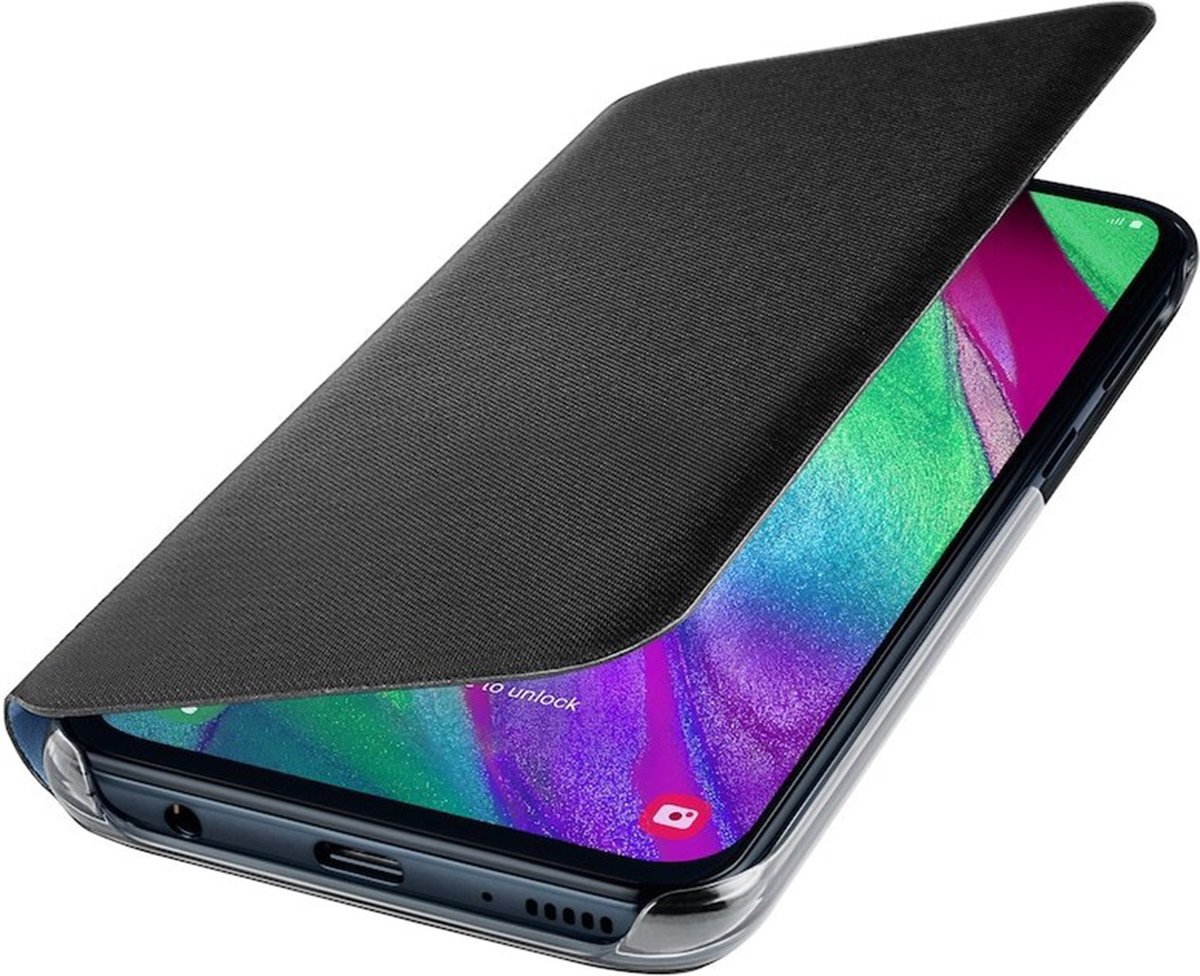 Samsung Flip Wallet Hoesje - Samsung Galaxy A40 - Zwart