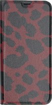 Design Softcase Booktype Samsung Galaxy A70 hoesje - Panter Rood