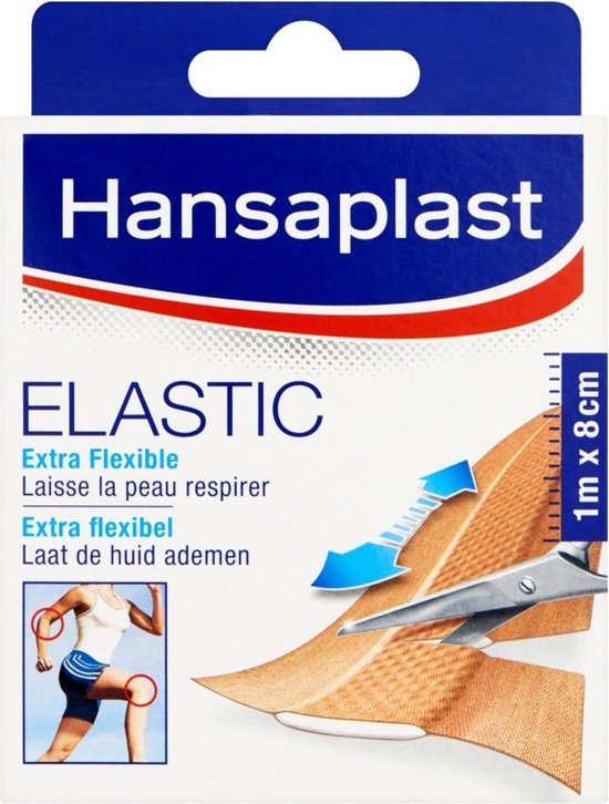 Hansaplast Elastic Pleisters - 1m x 8cm |
