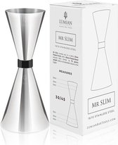 Jigger Slim 30/45ML - RVS/ZWART