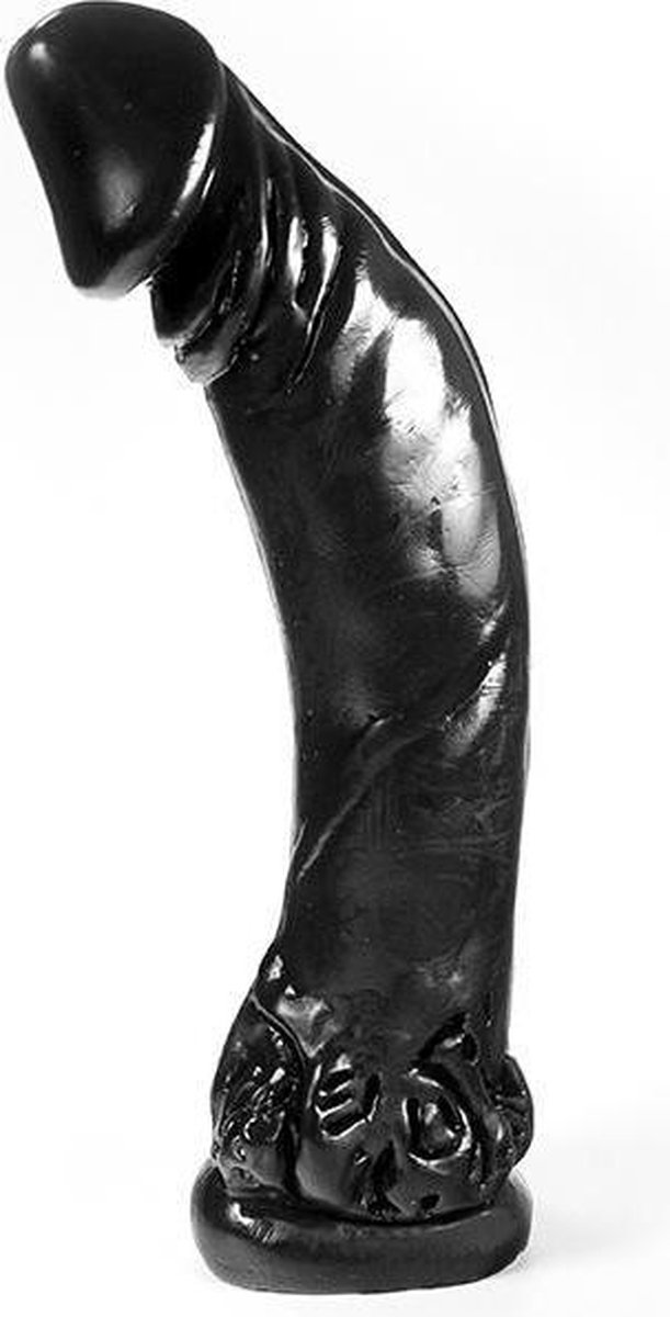 Dark Crystal XXL Dildo 34 x 7 cm - zwart
