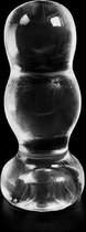 Dark Crystal Bollen Buttplug 14,5 x 6 cm - transparant