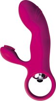 Mini Vibrator met Clitoris Borsteltje - roze