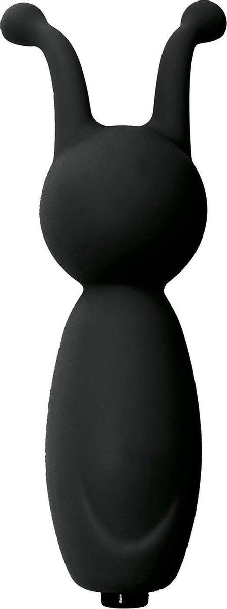 Mini Vibrator met 2 Antennes - zwart