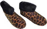 Laag Model Pantoffel Giraffe - Bruin / Zwart - Maat 37