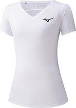 Mizuno Sportshirt - Maat XS  - Vrouwen - wit/zwart