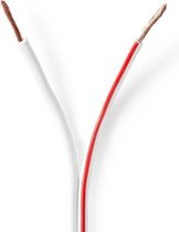 Nedis Speaker-Kabel | 2x 1.50 mm² | CCA | 15.0 m | Rond | PVC | Wit | Folieverpakking