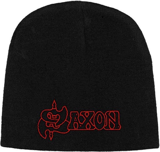 Saxon Logo Unisex Beanie - zwart - Standard