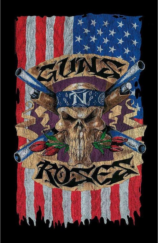 Guns N' Roses - Flag Textiel Poster - Multicolours