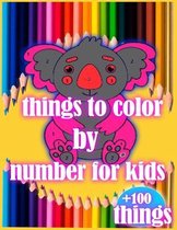 things to color by number for kids