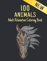 Adult Coloring Book Relaxation 100 Animals