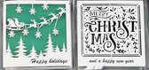 10 cartes de Noël de Luxe 3D avec enveloppes|Carte de Noël - Carte de Noël avec enveloppe - Carte de voeux - Cadeau de Noël - Carte générale - Fête - Set de 10 pièces