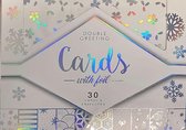 30 cartes de Noël de Luxe | avec enveloppes| Carte de Noël - Carte de Noël avec enveloppe - Carte de voeux - Sapin de Noël - Carte générale - Ensemble combiné - Fête - Set de 30 pièces - enveloppe