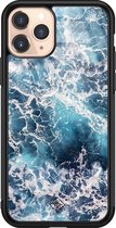 iPhone 11 Pro hoesje glass - Oceaan | Apple iPhone 11 Pro  case | Hardcase backcover zwart